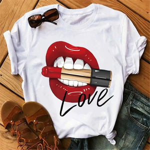 Lipstick Love lips T-Shirt for women