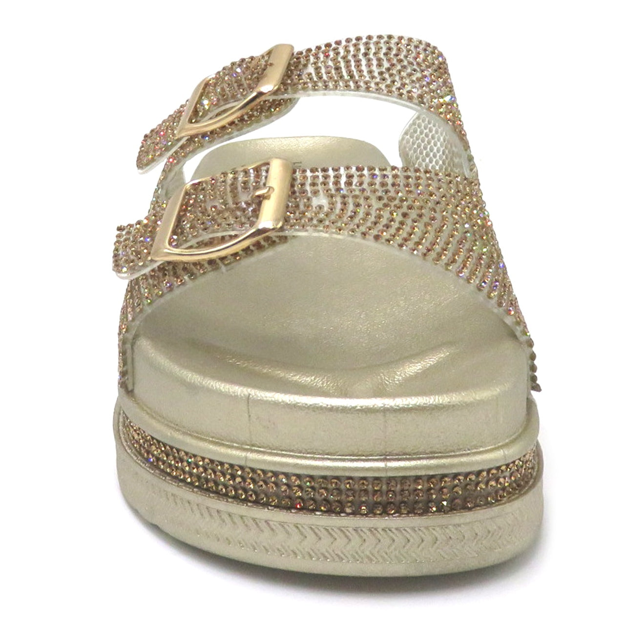 Pierre Dumas Glittzy Gold Sandals